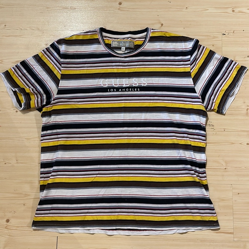 Guess strip tee shirt